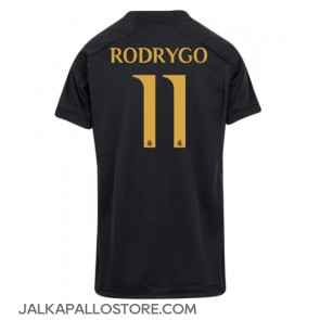 Real Madrid Rodrygo Goes #11 Kolmaspaita Naisten 2023-24 Lyhythihainen